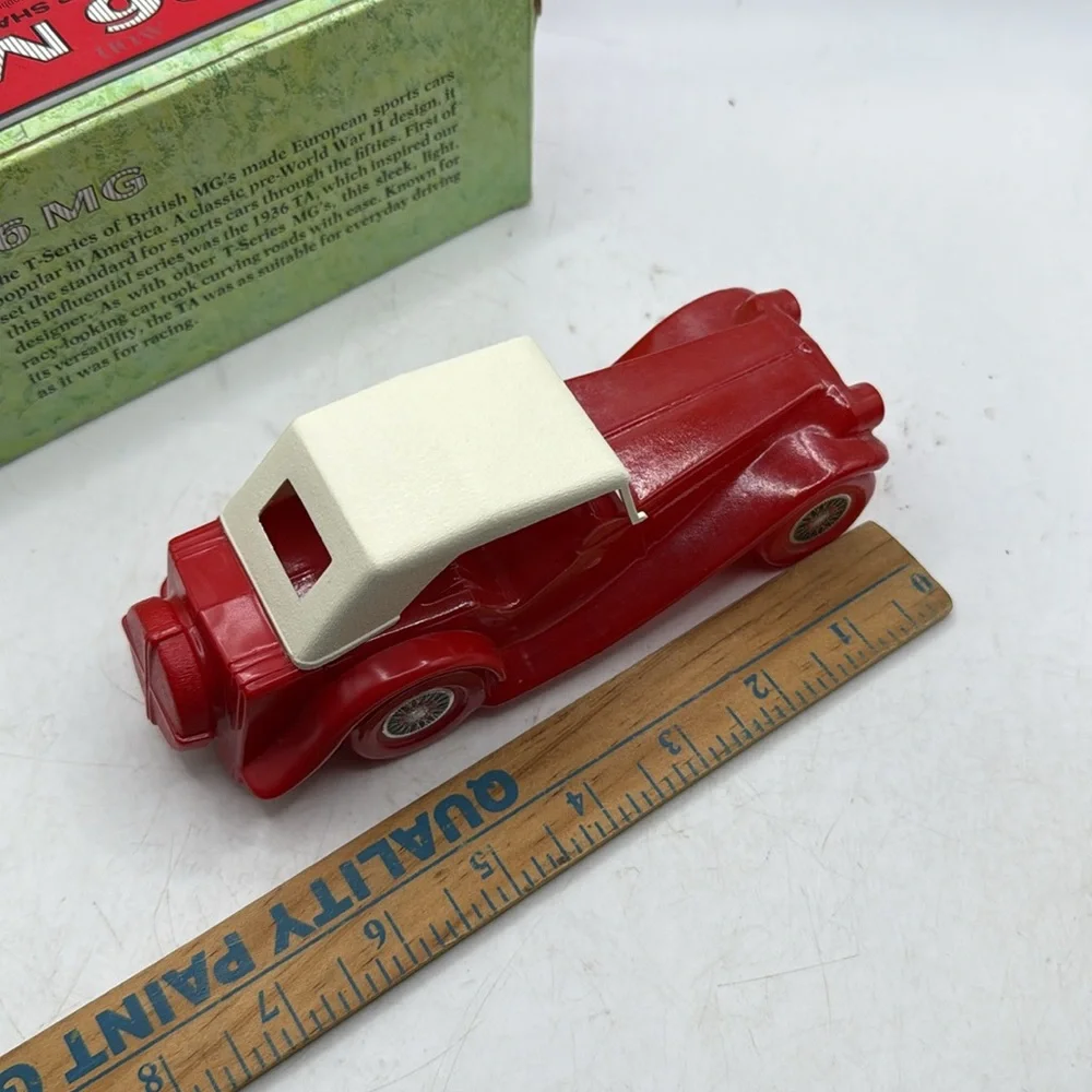 Vintage Avon Classic Red Car Glass Collectible Bottle Blend 7 After Shave Decor